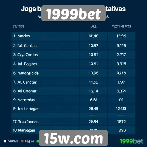 Estatísticas de jogadores ativos no 1999bet